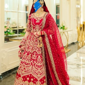 RED BARAT DAY LEHENGA