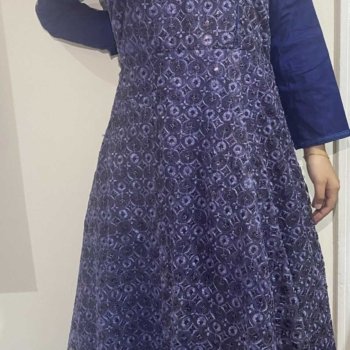 Royal blue party dress