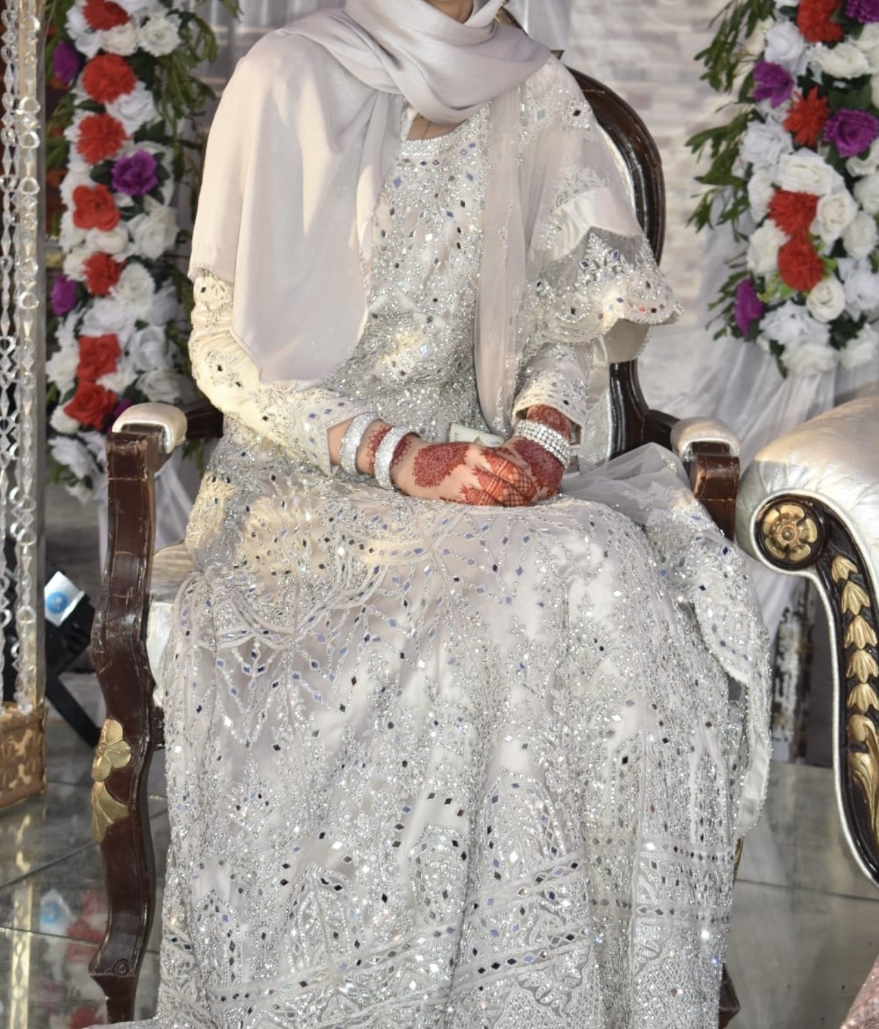 Mirror design maxi dress