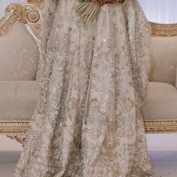 Suffuse bridal lengha