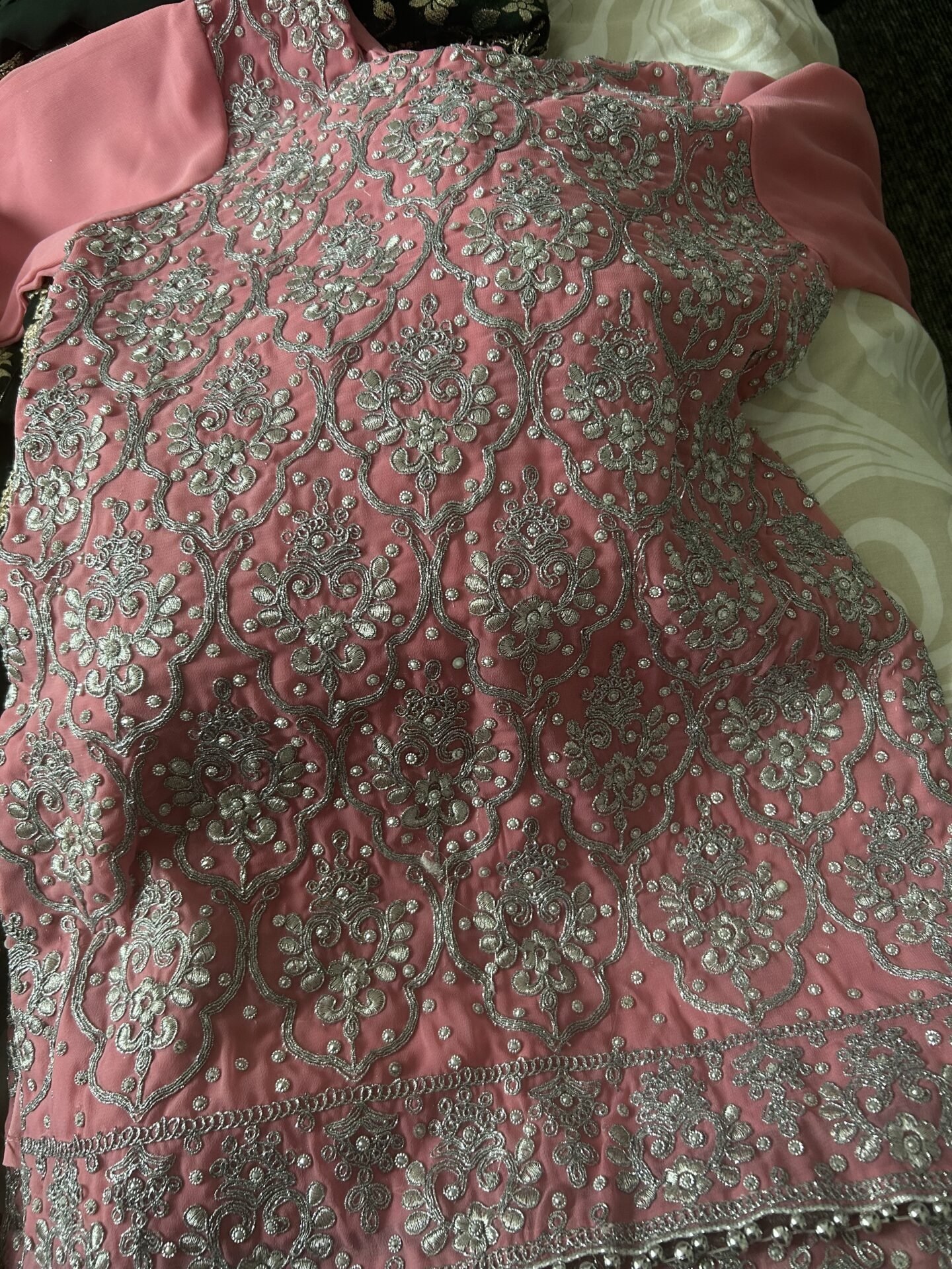 Light pink kameez with shalara