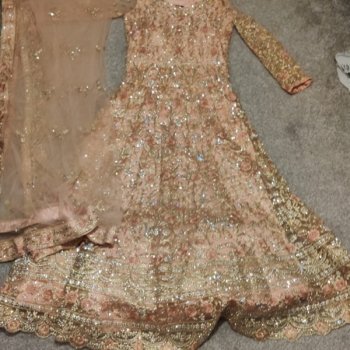 Beautiful pink wedding dress