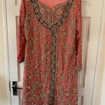 Pakistani Mendhi and formal 3 piece angrakha – brand new