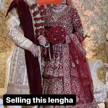 lengha barat in red