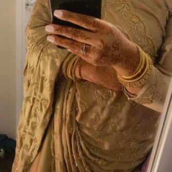 champagne gold saree